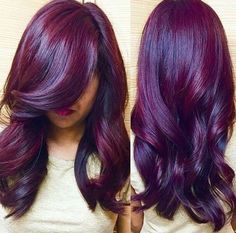 Voice Of Hair, Plum Hair, Wine Hair, Beautiful Hair Color, Pretty Hair Color, Burgundy Hair