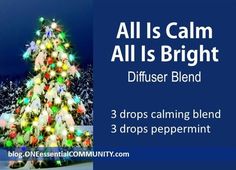 All Is Calm, All Is Bright diffuser blend PLUS 40 more Christmas essential oil diffuser recipes Farm Gingerbread House, Christmas Essential Oil Diffuser Blends, One Essential Community, Essential Oils For Nausea, Christmas Diffuser Blends, Gingerbread House Candy, All Is Bright