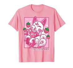 PRICES MAY VARY. This cute design is for Japan and Kitsune lovers! Do you know an Otaku who loves anime, or strawberry milk? Perfect motif for men, women and kids who love foxes and kawaii stuff. The motif for japanese mystical creatures and kawaii lovers features a funny fox with strawberries Lightweight, Classic fit, Double-needle sleeve and bottom hem Strawberry Axolotl, Kawaii Axolotl, Kawaii Shirts, Amazon Wishlist, Strawberry Milkshake, Milk Shake, Anime Tees, Anime T Shirt, T Shorts