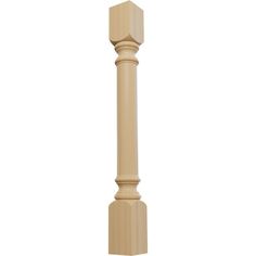 a wooden post on a white background