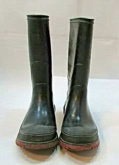 Vintage USA Kid's Black Rubber Farm Boots Size 3 - 9" Long on Bottom FREE S/H | eBay Black Rubber Boots, Farm Boots, Mud Boots, Vintage Usa, Rubber Boots, Art Practice, Kids Boots, Black Rubber, Rubber Rain Boots