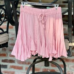 Nwot Pink Skirt Elastic Waistband, Flowy Pink Skirt, Womens Skirt, Elastic, Skirt, Pink, Women Shopping, Color