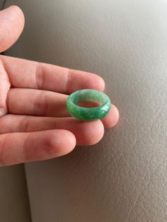 🌈 US 7 3/4 Jadeite Jade Ring, Light Green 🌷 Untreated Natural Jadeite Jade/ Grade A Jade 🌷 Certified : YES 🌷 Jade from Myanmar/ Burma 🌷 Width & Thickness : 7.5mm & 2.9mm 🌷 Sizing Ring : US7 3/4 🌷 Color : Light Green 🌷 Free standard shipping from Hong Kong with tracking included 🌷 Take approximately 7-21 days to arrive worldwide Handmade Green Jade Rings, Green Jade Round Band Jewelry, Traditional Green Oval Emerald Ring, Green Jade Rings With Natural Stones, Green Natural Stones Ring, Traditional Green Emerald Ring For Gift, Green Rings With Natural Stones, Round Emerald Jewelry For Healing, Round Green Emerald Gemstones