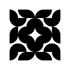 an abstract black and white pattern on a white background