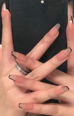 Black Nail Tips, Nail Whitening, Nail Arts, Artificial Nails