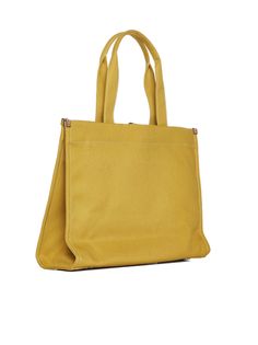 Body : Cotton 100%; Trim : Cotton 100%; Trim 2 : Polyurethane (PU) 100% Coated Canvas Shoulder Bag With Gold-tone Hardware, Coated Canvas Shoulder Bag Satchel With Gold-tone Hardware, Gold-tone Hardware Coated Canvas Shoulder Satchel, Gold Bags With Detachable Strap For Work, Gold Rectangular Bags For Work, Gold Rectangular Workwear Bags, Rectangular Gold Bags For Work, Shoulder Bag In Coated Canvas With Gold-tone Hardware, Chic Coated Canvas Satchel With Top Handle