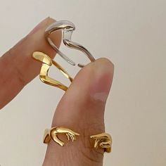 Our Abigail ring consists of two open rings, one is gold and the other is silver. Inspired of love in life between lovers, family and friends, the gold and silver represents two individuals, they play an important part in each other's life, they love each other, embrace each other and complete each other. 
It can be worn as one ring or worn separately! A perfect gift for lover, friends and family. Love Each Other, One Ring, Love Ring, Gold And Silver, Love Life, Gift For Lover, Gifts For Friends