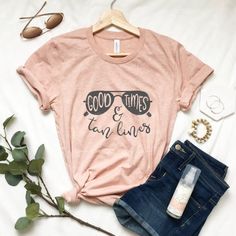 Summer SVG, Good Times and Tan Lines, Weekend, Summer Designs, Summer SVG files, Woman, Cutting File Good Times And Tan Lines, Cute Summer Shirts, T Shirt Svg, Cute Shirt Designs, Hawaiian Outfit, Vinyl Shirts, Funny Mom Shirts, Svg For Cricut, Free Summer