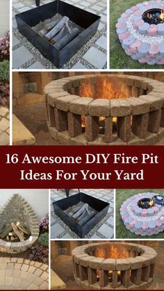 fire pit ideas for your yard that are easy to build and great for the backyard