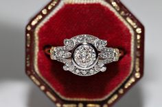 New Made 18k Gold Natural Diamond Decorated Pretty Ring In very good condition. Total weight is 3.8 grams. Totally is main diamond 0.44 ct. The main stone is has H color and s3 clarity. Totally is side diamond 0.33 ct. The side diamond is has G-H color and vs-s1 clarity. Ring size is US 6.5 (We offer free resizing) We can make any size. Please contact for any questions. Pretty Ring, Pretty Rings, Rings Statement, Natural Diamonds, Statement Rings, Beauty Book, 18k Gold, Jewelry Rings, Ring Size