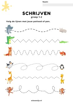 a worksheet for children to learn how to write the letter s in german