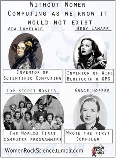 an advertisement for the women's science unit, which is part of a poster