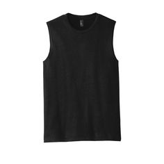 Get the District® V. I.T.™ Muscle Tank at Michaels. com. A tank with strong style. 4.3-ounce, 100% combed ring spun cotton, 30 singles. A tank with strong style. Please note: This product is transitioning from woven labels to tear-away labels. Your order may contain a combination of both labels. Details: Available in multiple colors and sizes 4.3-ounce, 100% combed ring spun cotton, 30 singles 50/50 ring spun combed cotton/poly (Frosts) Slightly slimmer body Back neck tape Tear-away label | Dist Black Cotton Vest With Crew Neck, Black Cotton Muscle Tee For Everyday, Black Cotton Tank Vest, Black Cotton Tank Top For Streetwear, Fitted Black Cotton Muscle Tee, Black Cotton Muscle Tee For Workout, Black Cotton Workout Vest, Black Cotton Muscle Tee For Sports, Black Sleeveless Basic Muscle Tee