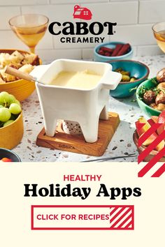 healthy holiday appetizers are available for purchase at cabot cremeery's website