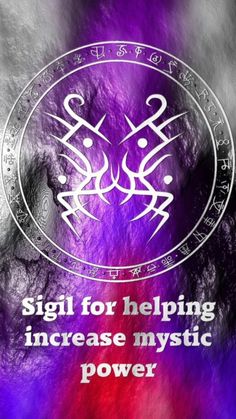 the zodiac sign for helping increase mystic power is shown in purple and red