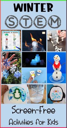 STEM activities are a wonderful learning opportunity any time of year, but this winter add lots of winter themed STEM learning to your classroom or home. From hands-on science experiments to free printables and building challenges, there are lots of activities to keep kids learning all season long! Winter Celebration School For Kids, Holiday Stem Activities For Kids, December Stem Activities For Kids, Stem Night Activities Elementary, Winter Stem Activities Preschool, Winter Stem Projects, Winter Stem Activities For Kids, Problem Solving Activities For Kids, 1st Grade Stem