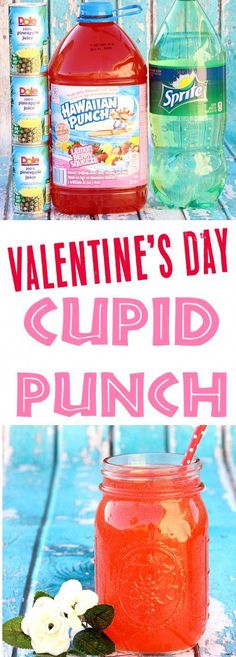 valentine's day cupid punch recipe is perfect for the whole family to enjoy