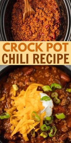 This delicious Crock Pot Chili is easy to throw together and the slow cooker does all the hard work. There is nothing better than delicious chili in the Fall and Winter months. #eatingonadime #crockpotchili #easyrecipe Chili Recipe With Cocoa Powder, Crockpot Beef Chili, Cocoa Chili Recipe, Chilli Recipe Crockpot, Beef Chili Crockpot, Crockpot Chili Recipe, Easy Chili Recipe Crockpot, Crock Pot Chili, Slow Cooker Chili Easy