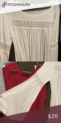 Shirt Brand new. Longer shirt. Kyme Tops Blouses White Fall Brunch Tops, Casual Fall Shirt For Brunch, Steve Madden Flats, Ariat Boots, Long Shirt, Shirt Brand, Michael Kors Bag, Shirt Shop, Top Blouse