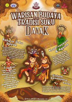 dayak
suku
indonesia
poster
infografis
sejarah
budaya Indonesia Universitas Negeri Jakarta