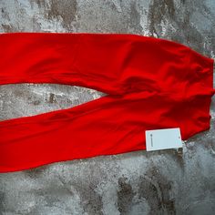 Brand New!!! Size 6 Lululemon Leggings. Tags Still On Them. Never Worn. Sporty Red Yoga Pants For Loungewear, Red Compressive Athleisure Pants, Red Compressive Moisture-wicking Yoga Pants, Red Yoga Pants Athleisure Style, Compressive Moisture-wicking Red Yoga Pants, Red Gym Pants, Red Athleisure Bottoms For Pilates, Red Compressive Yoga Pants, Red Compressive Yoga Pants For Workout