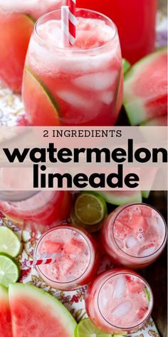 watermelon limeade is the perfect summer drink for cold weather and it's easy to make