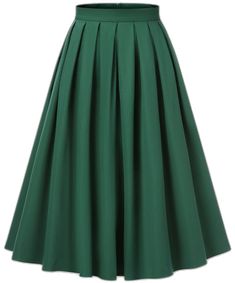 1950 Skirt, Green Fashion Outfits, Grinch Costume, Dark Green Skirt, Retro Stage, 1950s Skirt, Cloth Design, Ballet School, Formal Skirt