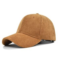 Corduroy Baseball Cap curved eaves duck tongue hat for men Winter Corduroy Baseball Cap With Curved Brim, Corduroy Cap, Ralph Lauren Cap, Mens Bucket Hats, Mens Trucker Hat, Hip Hop Hat, Baseball Caps Fashion, Baby Girl Jackets, Baseball Caps Mens