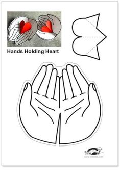 Hands Holding Heart, Snowflake Wall, Diy Mother's Day Crafts, Make Flowers, Holding Heart, Paper Snowflake, Printables For Kids