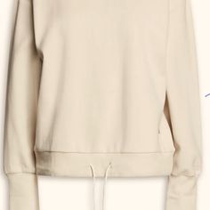 Never Worn W/Tag Zara Crew Neck Draw-String Sweatshirt 98% Cotton 2% Elastane Zara Cotton Sweatshirt For Loungewear, Sporty Cream Tops With Ribbed Cuffs, Sporty Cream Top With Ribbed Cuffs, Cream Cotton Tops For Athleisure, Athleisure Cream Crew Neck Top, Zara Sporty Tops With Ribbed Cuffs, Cream Crew Neck Athleisure Top, Zara Sporty Relaxed Fit Top, Zara Tops With Ribbed Cuffs For Spring