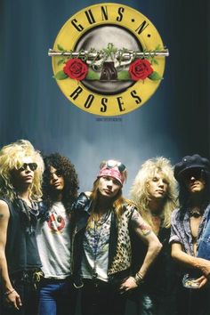 100%HeavyMetal Rock Band Album Posters, 90s Rock Band Posters, Roses Wallpaper Iphone, Gnr Wallpaper, 70s Music Posters Rock Bands, Gunsnroses Poster, Rock Band Logos, Hair Metal Bands, Roses Wallpaper