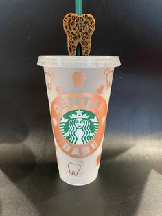 Dental Babe Rose Gold Cup With Straw Topper, Dental Gift, Dental Cold Cup, Dentist Mug, Dentist Coffee Mug, Dentist Cup, Dental Mug, Funny Dentist Gift, Dentist Gift Idea, Dental Gift Handmade : Materials: Plastic Customized Venti Starbucks cup! BPA-free hard plastic cup, adhesive vinyl Reusable and recyclable cup with lid! If purchasing more than one cup, please note the seller with the following information on each cup. The listing comes with a BPA-free plastic reusable cup with your choice of Dental Cups, Dental Gifts, Dental Design, Scrapbook Collection, Dental Humor, Gifts For Dentist, Cup Ideas, Pink Cheetah, Reusable Cup