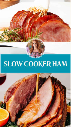 Pioneer Woman Slow Cooker Ham Pioneer Woman Crockpot Ham, Pioneer Woman Baked Ham, Crockpot Dr Pepper Ham, How To Cook A Bone In Ham In Crock Pot, Bone In Ham Recipes Crock Pots, Dr Pepper Ham Crockpot, Ham In Crock Pot Slow Cooker, Dr Pepper Ham Glaze, Bone In Ham Crockpot