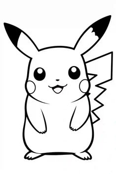 a cartoon pikachu with big eyes and an angry look on it's face