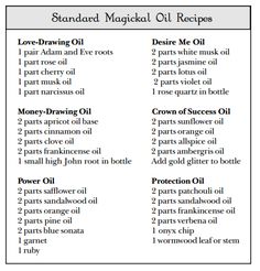 Essential Oils For Success Witchcraft, Consecration Oil Recipe, Steady Work Oil Recipe, Success Oil Recipe Witchcraft, Fast Cash Oil Recipe, Success Oil Recipe, Oil Spells, Witch Oils, Herbal Potions