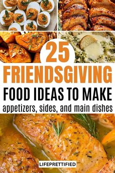 Friendsgiving Food Ideas, Friendsgiving menu ideas, Thanksgiving food ideas, Thanksgiving potluck ideas Friendsgiving Food List, Friendsgiving Dessert Ideas, Thanksgiving Potluck Dishes, Friendsgiving Menu Ideas, Thanksgiving Potluck Ideas, Thanksgiving Potluck Recipes, Food Ideas To Make