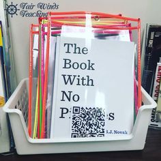 the book with no p is displayed in a bin