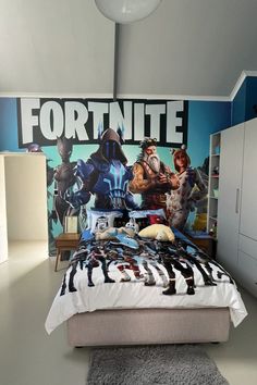 Fortnite wallpaper Gaming Wallpapers For Room, Fortnight Bedroom Ideas, Fortnite Themed Bedroom, Fortnight Bedroom Ideas For Boys, Fortnite Room Ideas, Roblox Bedroom Ideas For Boys, Boys Fortnite Bedroom, Fortnite Room Ideas For Boys, Fortnite Room Decor Ideas