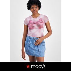 in stock Mauve Pink, Junior Outfits, Madden Girl, Graphic Tee, Shirts Tops, Tie Dye, Pick Up, In Store, Buy Online