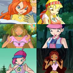 the four princesses from disney's little mermaid