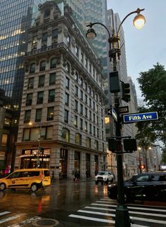 5th avenue on a rainy day Nyc Girl