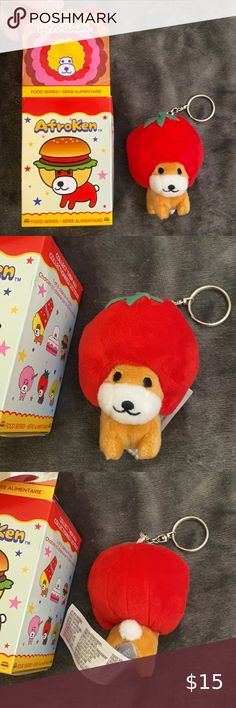 Afroken tomato keychain Cat Hacks, Softies