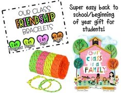 the back to school brochure has been designed with colorful images and words on it