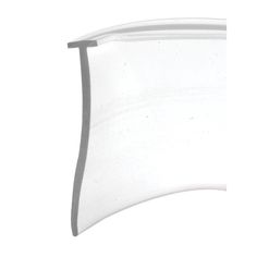 an image of a curved white object on a white background that looks like it has been cut in half