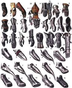 an image of different types of shoes and footwear from the 1800s's to today