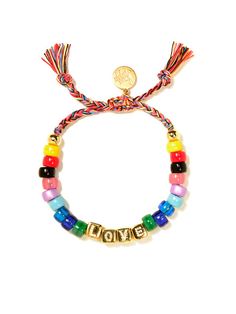 RAINBOW LOVE BRACELET Casual Multicolor Jewelry With Adjustable Length, Bohemian Rainbow Friendship Bracelet With Sliding Knot, Bohemian Rainbow Friendship Bracelets With Sliding Knot, Adjustable Rainbow Friendship Bracelets With Sliding Knot, Casual Rainbow Beaded Bracelets With Sliding Knot, Trendy Multicolor Adjustable Jewelry, Bohemian Adjustable Charm Bracelet For Friendship, Adjustable Multicolor Bohemian Charm Bracelet, Multicolor Resizable Braided Bracelets For Everyday