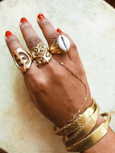 Cowrie Jewelry, African Inspired Jewelry, Cowrie Shell Jewelry, Gye Nyame, Afrocentric Jewelry, Africa Earrings, Dope Jewelry Accessories, Ring Game, Stack Rings