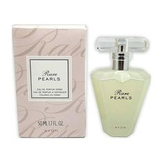 Avon Rare PEARLS EDP Spray 1.7 Fl. Oz. For Women As classic and elegant as the woman who wears it this is a floral fragrance for women. It opens with rosewood plum honey and pepper. The heart is dominated by magnolia while the warm base nicely caresses the skin with musk sandalwood and patchouli. Size: 1.7 oz/ 50ml. Box Perfume, Romantic Notes, Avon Fragrance, Rare Pearls, Avon Perfume, First Perfume, Perfume Store, Clean Scents, Womens Fragrances