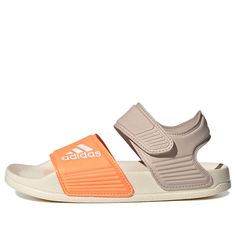 (PS) adidas Adilette Sandals 'Wonder Taupe Orange' H06446 Sporty Summer Sport Sandals With Rubber Sole, Sporty Adidas Slides Suitable For Water, Sporty Adidas Slides For Swimming, Summer Sports Open Toe Sneakers, Open Toe Sports Sneakers For Summer, Summer Sports Sandals With Rubber Sole, Summer Sport Sandals With Rubber Sole, Sports Sneakers With Removable Insole, Sporty Sandals For Summer