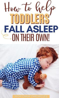 a little boy sleeping on top of a bed with a teddy bear in his pajamas